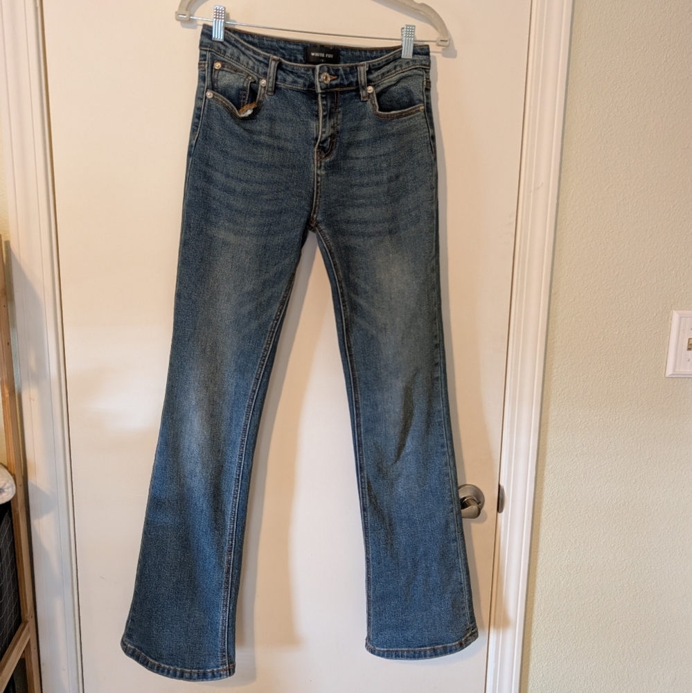 White Fox Boutique Blue Flare Jeans